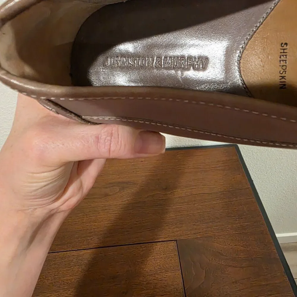 Johnston & Murphy Sheepskin Penny Loafers Sz 13